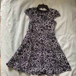 Black & White Floral Dress
